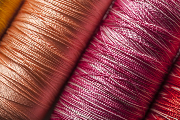 彩色纱线卷纹理图片下载