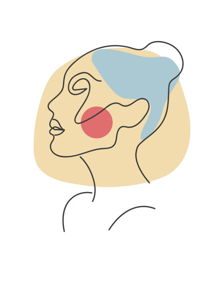 白色背景上的美丽印花图片下载