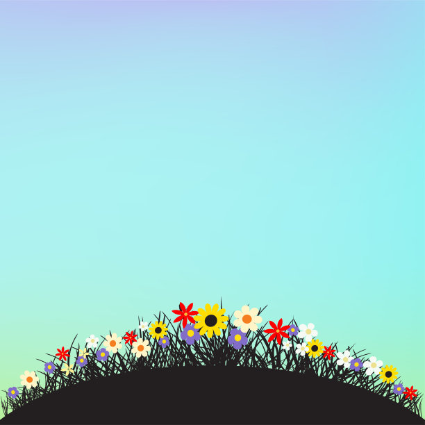 花山圆形模板图片下载