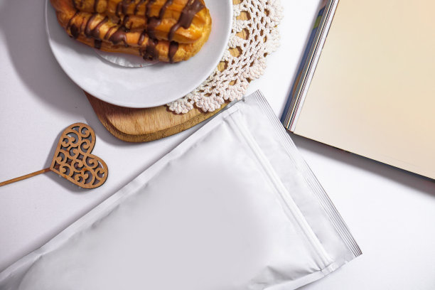 动作捕捉模板美容时尚的背景。咖啡、茶或其他天然原料的包装。设计素材照片图片下载