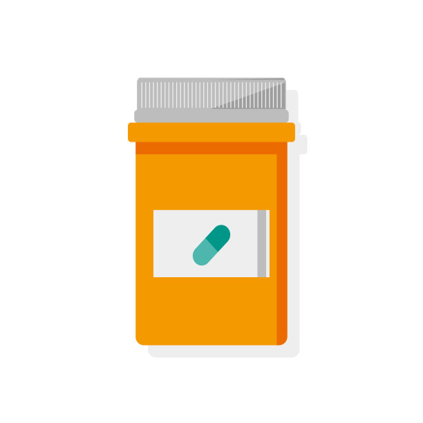 药瓶子。孤立的平坦的插图。矢量医疗、医学。图片下载