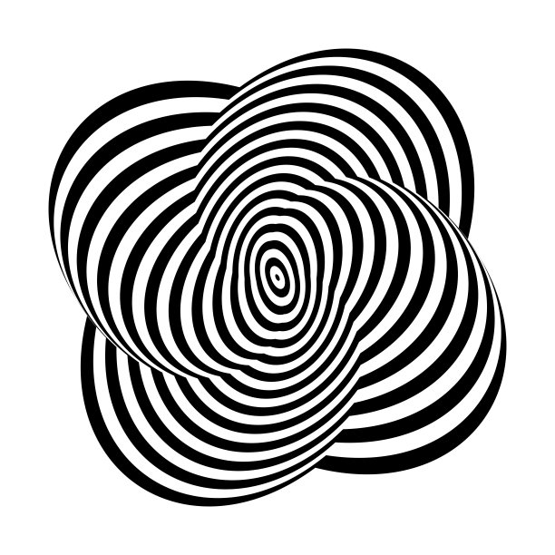 几何设计元素。3 d的错觉。图片下载