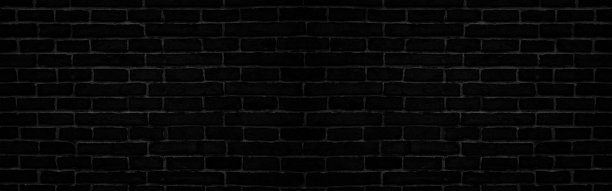 抽象的黑色砖墙纹理为背景或墙纸设计。全景照片。图片下载