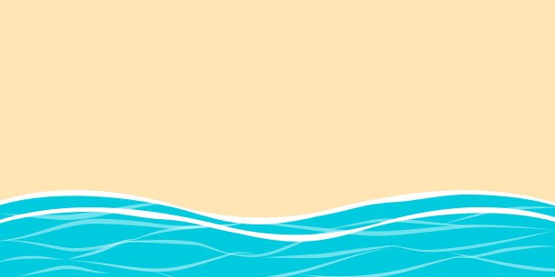 俯视图海滩背景空和海。鸟瞰图的夏季海滩在纸工艺风格，向量。图片下载