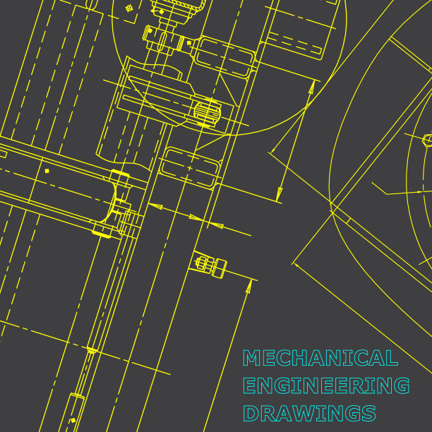 蓝图,素描。工程说明向量。封面，传单，横幅，背景图片下载