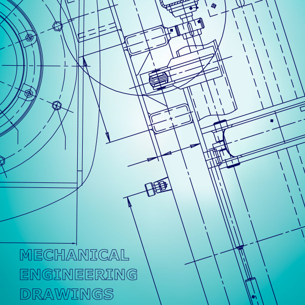 蓝图,素描。工程说明向量。封面，传单，横幅，背景图片下载