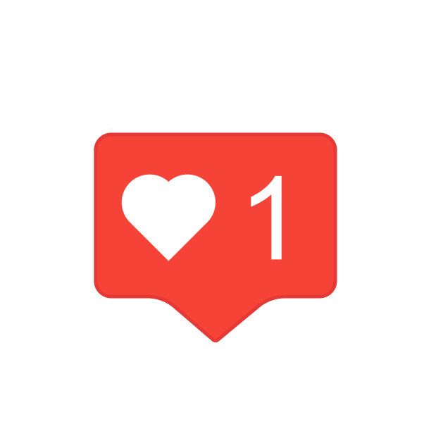 红色就像孤立的图标。向量等标志。素材图片