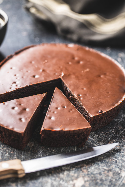 巧克力布朗尼蛋糕。图片下载