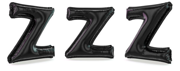大写字母z。背景是可充气的黑色气球。3 d图片下载