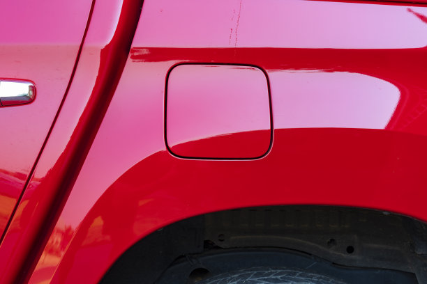 一辆红色轿车的抽象细节图片下载