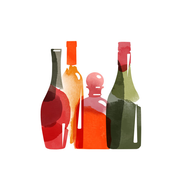 水彩酒精组图片下载