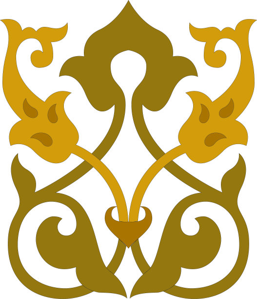 Arabesque图案设计-叶花图案图片下载