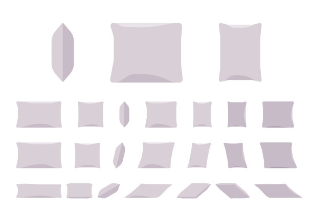 床上的枕头套图片下载