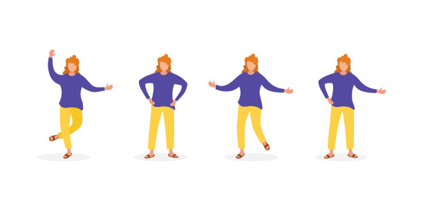 移动,跳跃的人。素材图片