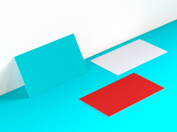 不同的名片空模型图片下载