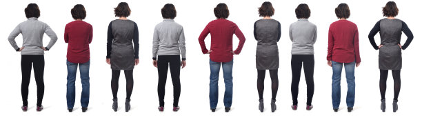 女人被孤立在白色背景上图片下载