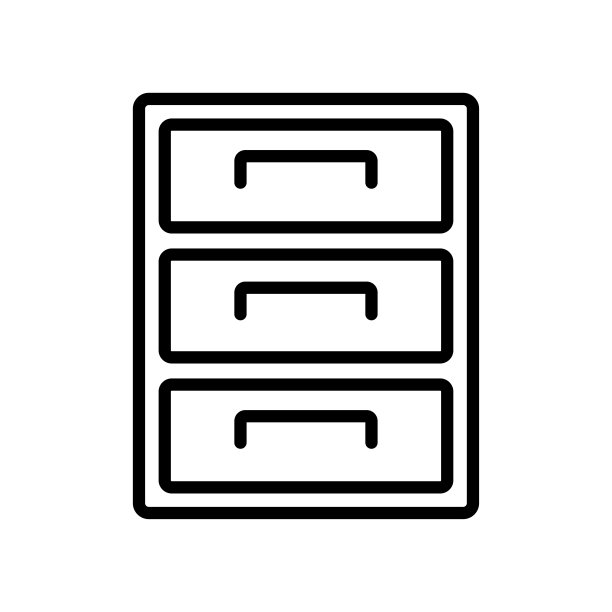 橱柜-家具图标矢量设计模板图片下载