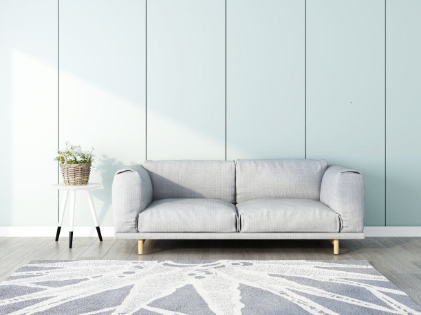 客厅的3D渲染图片下载