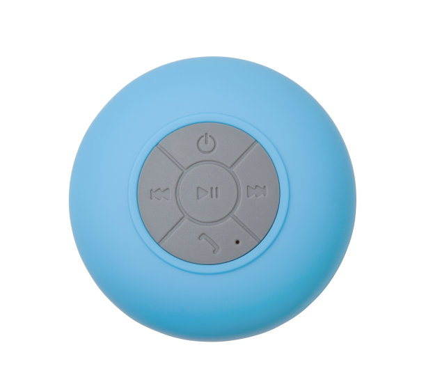 白色背景上的便携式扬声器系统图片下载