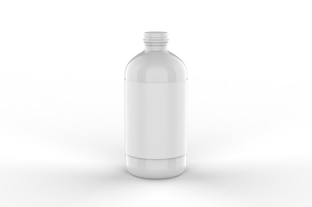 空白鸡尾酒经典汤力糖浆品牌，3d渲染插图。图片下载