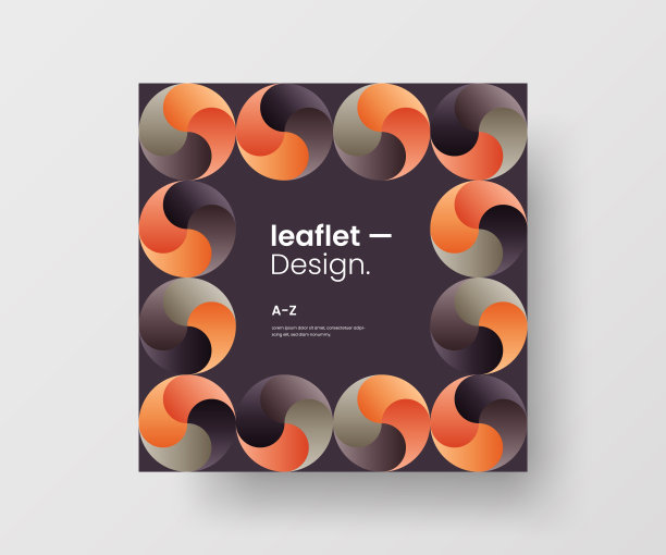 令人惊叹的商业广告矢量壁画艺术广场横幅模拟。现代企业抽象几何插画设计布局背景。公司标识四角纹理宣传册模板。图片下载