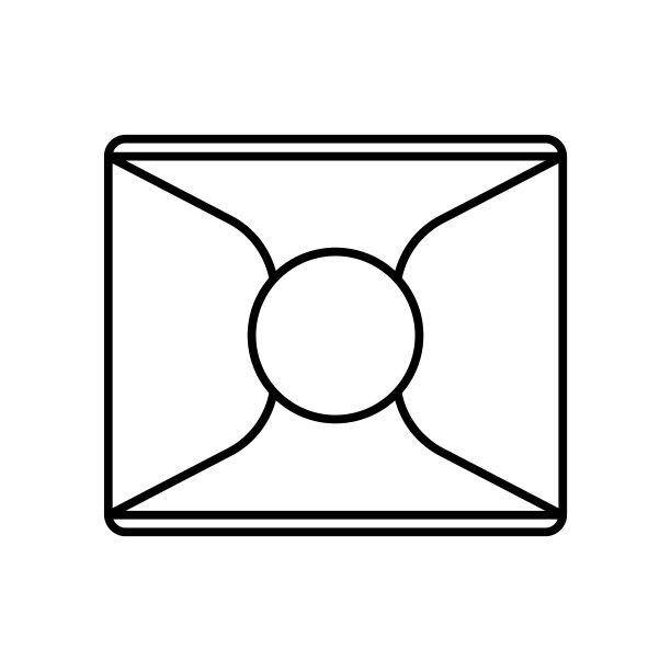 折叠卫生巾图标。线性标志图片下载