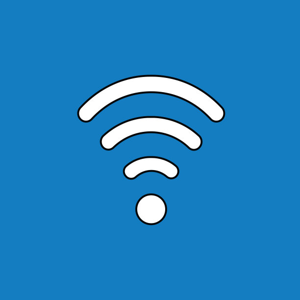WiFi符号图标矢量图图片下载