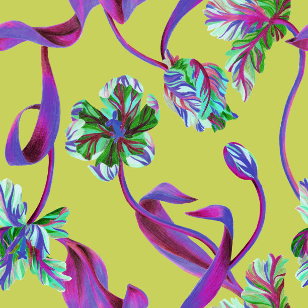 花卉无缝模式图片下载