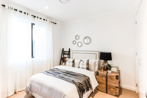 小卧室的时尚装饰图片下载