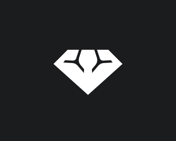 抽象的钻石体育馆标志图标设计现代简约风格的插图。健身宝石向量概念徽章符号符号标记标志类型图片下载