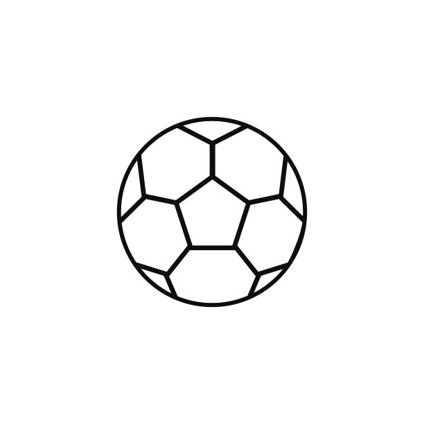 足球线图标孤立在白色。向量图片下载