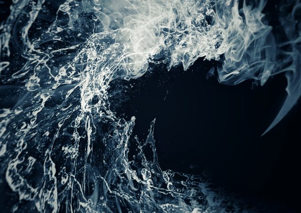 抽象水飞溅近图片下载
