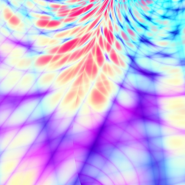 彩色花卉夏季艺术背景插画图片下载