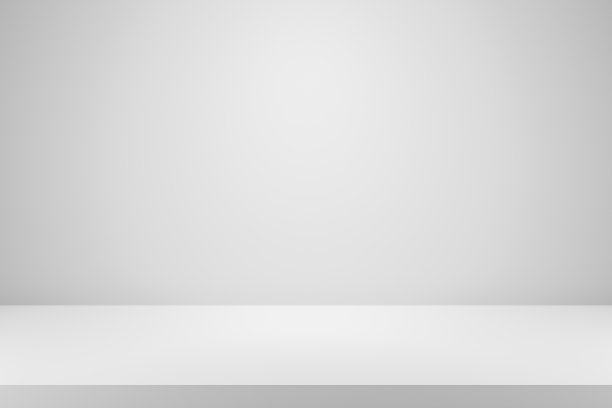 空白白色渐变背景与产品显示。白色背景或空工作室与房间地板。3 d渲染。图片下载