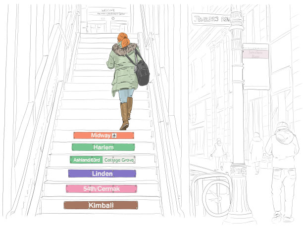 粉色线画BW除了女人图片下载