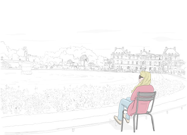 卢森堡绘画。颜色图片下载