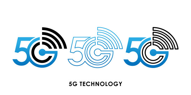 5G图标标志矢量插图。5G互联网连接矢量模板设计。5G网络技术矢量插图为网站、标志、符号、标志、应用程序、UI。图片下载