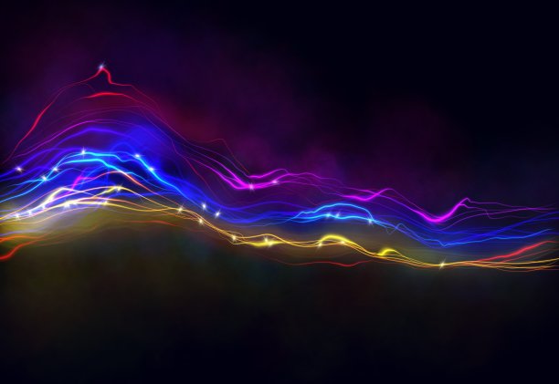霓虹抽象背景素材图片