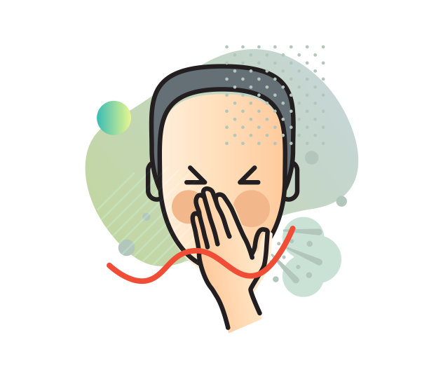 打喷嚏-普通感冒和流感-图标图片下载