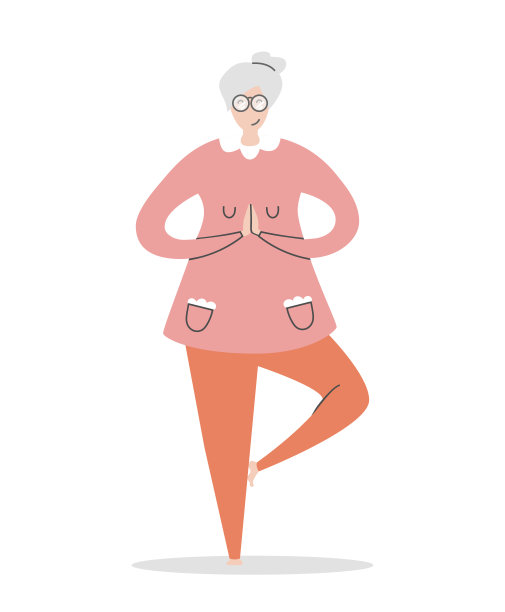 平面矢量插图高级瑜伽-树的位置。图片下载