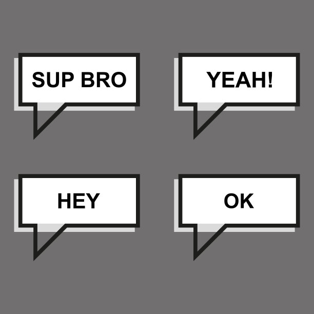 一组气泡。矢量插图在平面设计素材图片