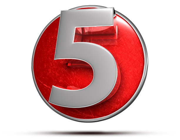 3 d数字5。图片下载