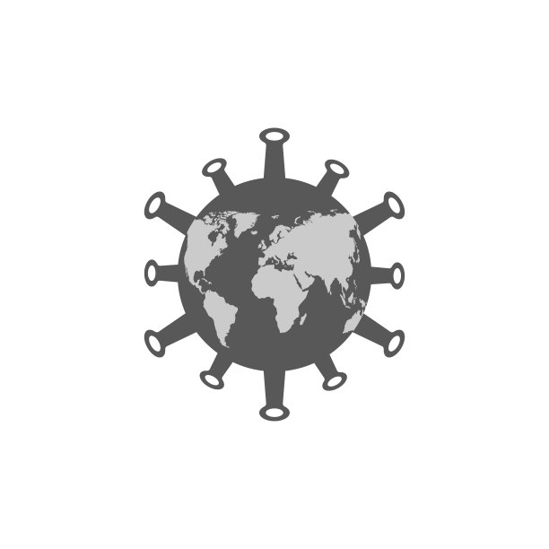 冠状病毒大流行图标。全球威胁。矢量图图片下载