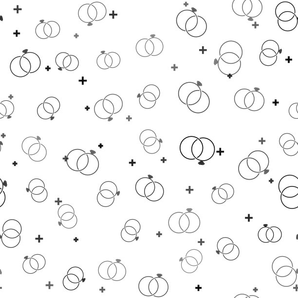 黑色结婚戒指图标孤立无缝模式上的白色背景。新娘和新郎的珠宝标志。婚姻图标。钻石戒指。矢量图图片下载