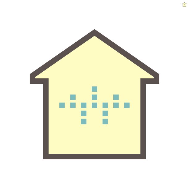 智能家居和语音控制技术矢量图标设计。图片下载