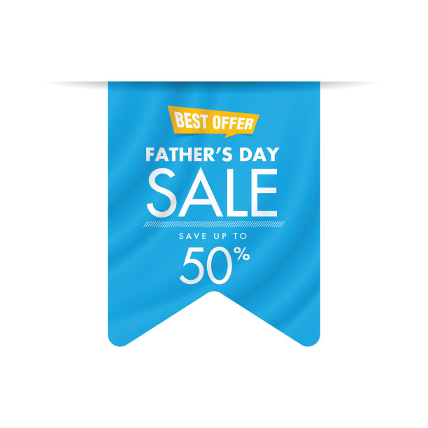 父亲节销售标签股票插图图片下载