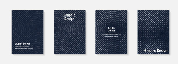 矢量半色调封面设计模板。版面设置为封面的书籍，相册，笔记本，报告，杂志。网点半色调渐变效果，现代抽象设计。几何模型结构。图片下载