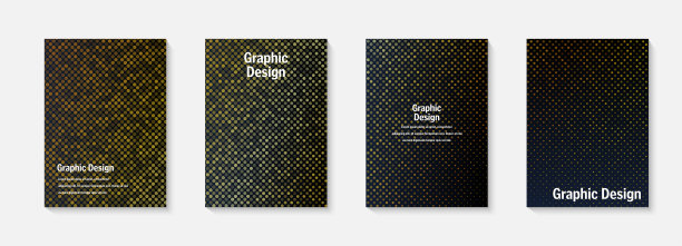 矢量半色调封面设计模板。版面设置为封面的书籍，相册，笔记本，报告，杂志。网点半色调渐变效果，现代抽象设计。几何模型结构。图片下载