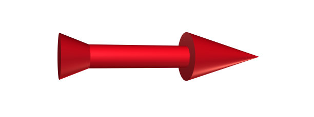 3d渲染红色箭头飞行图片下载