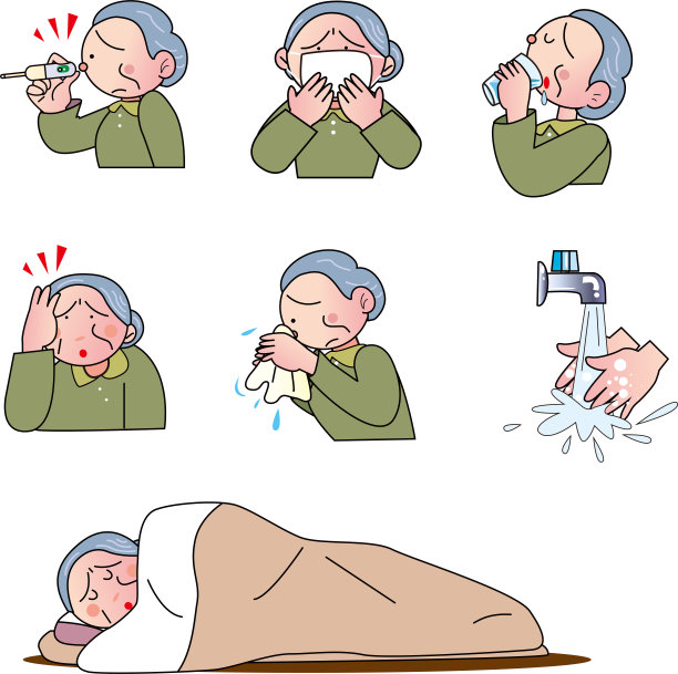 感染了病毒的老人图片下载